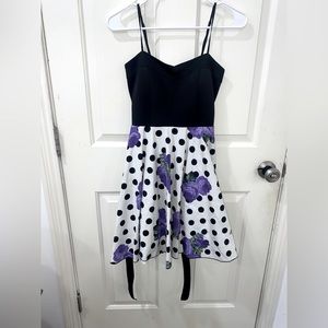 Polka Dot Skirt Mini Dress